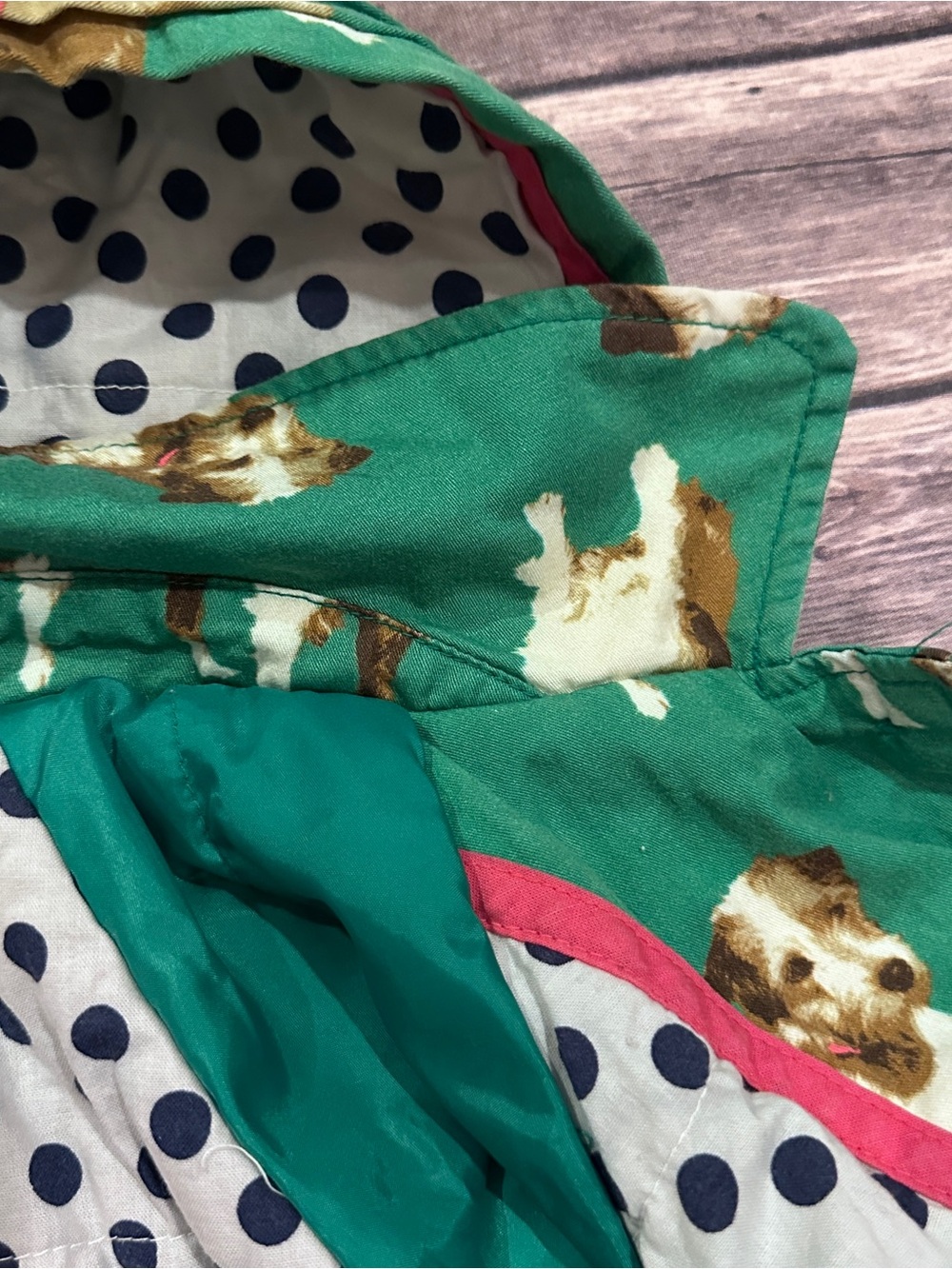 Mini Boden green dog coat - Picture 9 of 13